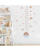 Kids Room Decoration Cute Rainbow 3D Height Chart Wall Stickers Wall Decals