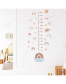 Kids Room Decoration Cute Rainbow 3D Height Chart Wall Stickers Wall Decals