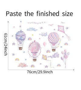 Latest Colorful Balloon Design Baby Nursery Wall Stickers