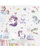 Kids Room Decoration 3d Vinyl Unicorn Wall Decal