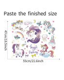 Kids Room Decoration 3d Vinyl Unicorn Wall Decal