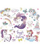 Kids Room Decoration 3d Vinyl Unicorn Wall Decal
