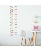 Alphabet 3D Kids Room Cute Kids Measure Height Wall Stickers