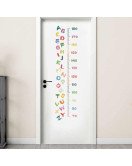 Alphabet 3D Kids Room Cute Kids Measure Height Wall Stickers