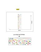 Alphabet 3D Kids Room Cute Kids Measure Height Wall Stickers