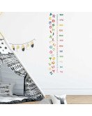 Alphabet 3D Kids Room Cute Kids Measure Height Wall Stickers