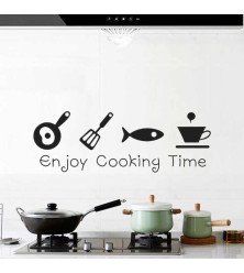 Adhesive Vinyl Cartoon Wall Sticker For Kitchen Decoration