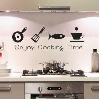 Adhesive Vinyl Cartoon Wall Sticker For Kitchen Decoration