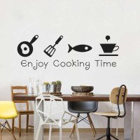 Adhesive Vinyl Cartoon Wall Sticker For Kitchen Decoration