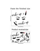 Removable Self Adhesive Shop Decorative Makeup Professional Wall Stickers Removable Self Adhesive Shop Decorative Makeup Professional Wall Stickers