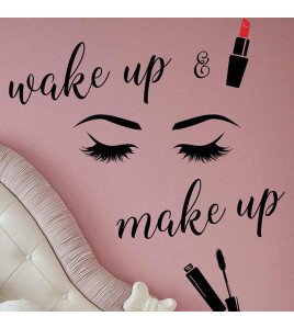 Removable Self Adhesive Shop Decorative Makeup Professional Wall Stickers