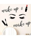 Removable Self Adhesive Shop Decorative Makeup Professional Wall Stickers Removable Self Adhesive Shop Decorative Makeup Professional Wall Stickers