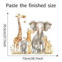 Removable Cartoon Jungle Animal Kids Wall Stickers Decal Boys