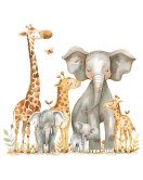 Removable Cartoon Jungle Animal Kids Wall Stickers Decal Boys Removable Cartoon Jungle Animal Kids Wall Stickers Decal Boys