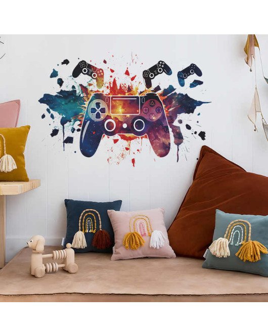 Self Adhesive 3d Vinyl Large Wall Stickers For Electronic Games Room