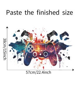 Self Adhesive 3d Vinyl Large Wall Stickers For Electronic Games Room