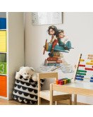 Cool Girls Airplane Home Decoration Self-adhesive Waterproof Cartoon Vinyl Wall Stickers Kids' Room For Girls - Model Hy-e261