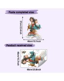 Cool Girls Airplane Home Decoration Self-adhesive Waterproof Cartoon Vinyl Wall Stickers Kids' Room For Girls - Model Hy-e261
