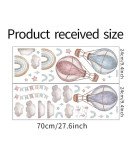 Baby Room Cute Cartoon Rainbow Cloud And Star Wall Stickers For Balloons