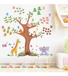 Removable Cute Animal Tree Cartoon Wall Stickers Baby Room Kids Room