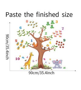Removable Cute Animal Tree Cartoon Wall Stickers Baby Room Kids Room