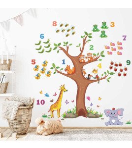 Removable Cute Animal Tree Cartoon Wall Stickers Baby Room Kids Room
