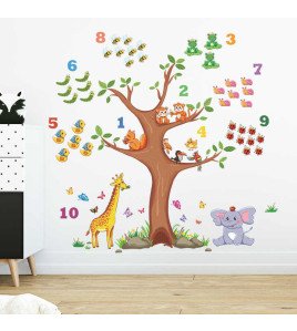 Removable Cute Animal Tree Cartoon Wall Stickers Baby Room Kids Room