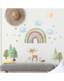 Kids Room Decoration Cartoon 3D Vinyl Boho Rainbow Wall Decal Kids Room Decoration Cartoon 3D Vinyl Boho Rainbow Wall Decal