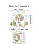 Kids Room Decoration Cartoon 3D Vinyl Boho Rainbow Wall Decal Kids Room Decoration Cartoon 3D Vinyl Boho Rainbow Wall Decal