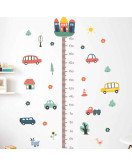Self Adhesive Kids Room Wall Decorative Car Height Increase Stickers