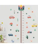 Self Adhesive Kids Room Wall Decorative Car Height Increase Stickers