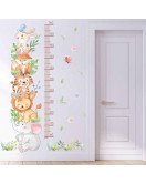 Nursery Baby Room Decoration Cartoon Animal Growth Chart Sticker Wall