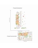 Nursery Baby Room Decoration Cartoon Animal Growth Chart Sticker Wall