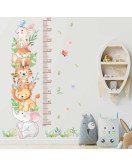 Nursery Baby Room Decoration Cartoon Animal Growth Chart Sticker Wall