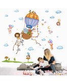 Self Adhesive Baby Room Decoration Animal Balloon Cute Wall Stickers