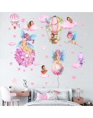 Baby Girls Room Decoration Self-adhesive 3d Cartoon Fairy Wall Stickers - Model Lm93272