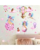 Baby Girls Room Decoration Self-adhesive 3d Cartoon Fairy Wall Stickers - Model Lm93272