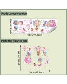 Baby Girls Room Decoration Self-adhesive 3d Cartoon Fairy Wall Stickers - Model Lm93272