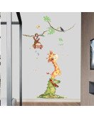 Baby Room Decoration Cartoon Jungle Animal Wall Design Sticker Baby Room Decoration Cartoon Jungle Animal Wall Design Sticker