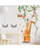 Baby Room Decoration Transparent Wall Stickers Animals And Tree
