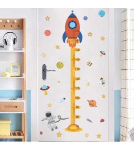 Self Adhesive Astronaut Sticker Height Measurement For Children Room