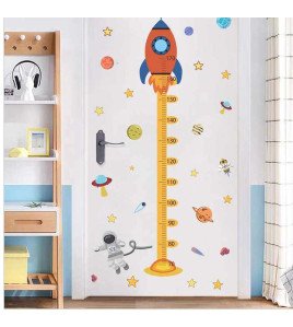 Self Adhesive Astronaut Sticker Height Measurement For Children Room