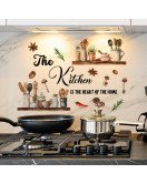 Self Adhesive Home Decoration Removable English Quote Wall Stickers For Kitchen