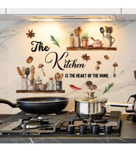 Self Adhesive Home Decoration Removable English Quote Wall Stickers For Kitchen