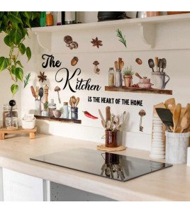 Self Adhesive Home Decoration Removable English Quote Wall Stickers For Kitchen