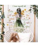 Girls Room Decoration Positive Quotes For Wall Stickers