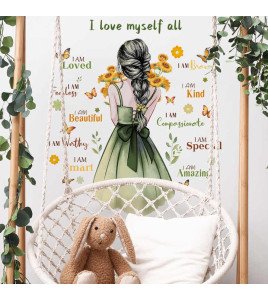 Girls Room Decoration Positive Quotes For Wall Stickers