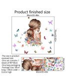 Self Adhesive Colorful Butterfly Bedroom Decor 3d Wall Stickers For Girls
