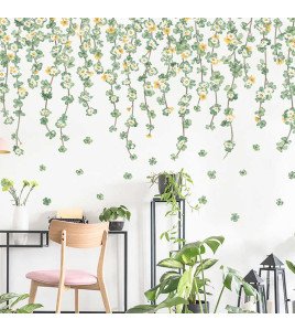Living Room Tv Background 3D Flower Vine House Wall Stickers