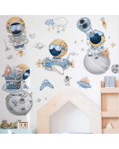 Buy Self Adhesive Removable Kids Room Cartoon Space Wall Sticker Supplier